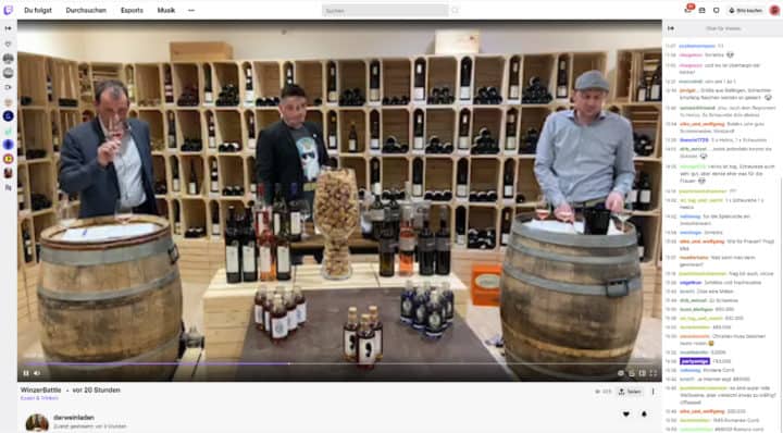 Über 100 Haushalte bei Weinprobe Bio-Weingut Gromann vs. Weingut Lorenz & Corina Keller 1 stream 2
