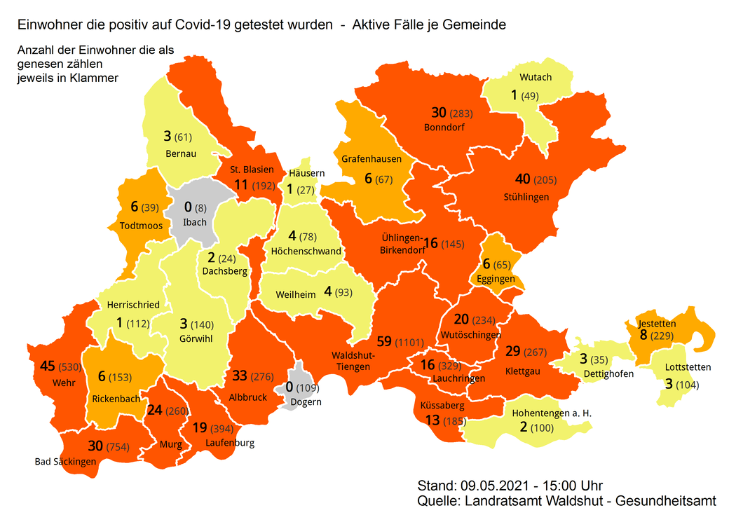 444 Infizierte im Landkreis, davon 74 Personen minderjährig! Verschärfung im Einzelhandel ab 11. Mai 2021 28 csm 210509 Covid 19 Karte 848538fbf8