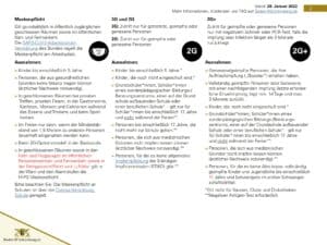 Änderung der Corona-Verordnung zum 28.01.2022 2 2022 01 28 Corona Regeln Auf einen Blick DE 002