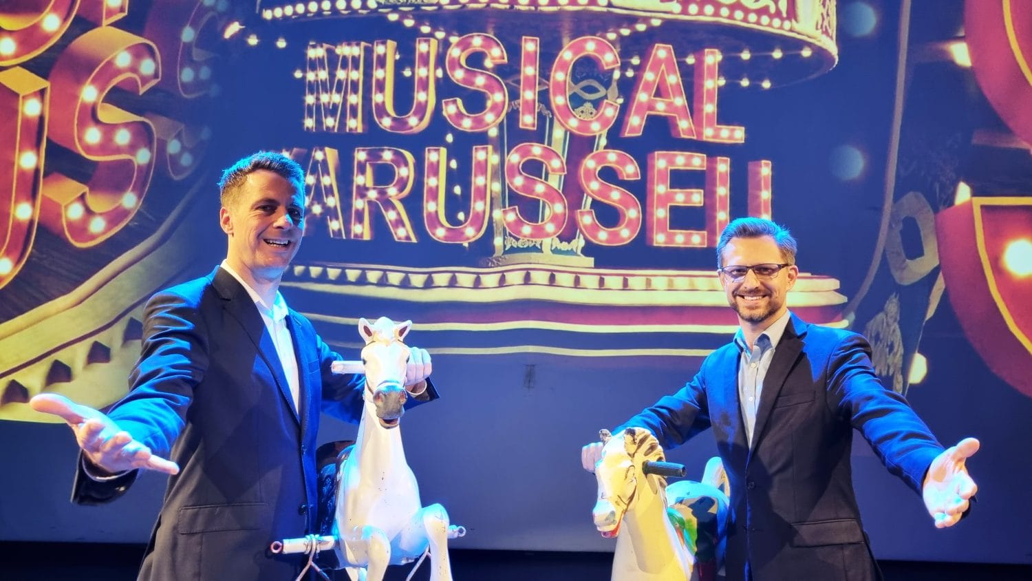 Jochen Frank Schmidt und Alexander Dieterle freuen sich auf das MUSICAL KARUSSELL Bild 2