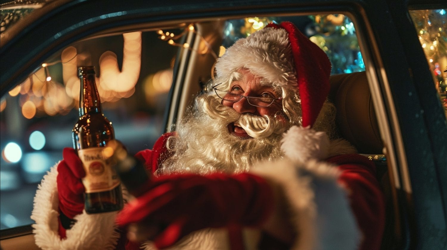 Betrunkener Weihnachtsmann fährt an Heiligabend gegen eine Hauswand! 16 satajpg