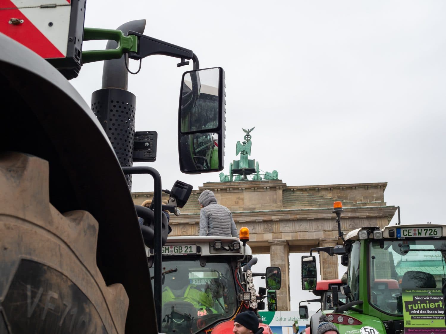 Aktionswoche der Landwirte - Hinweise der Polizei 15 Landwirte