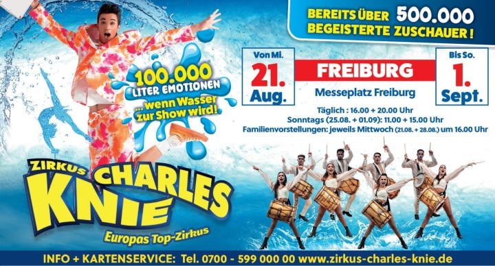 Zirkus Charles Knie auf Tournee, auch in Südbaden! 1 knie freiburg