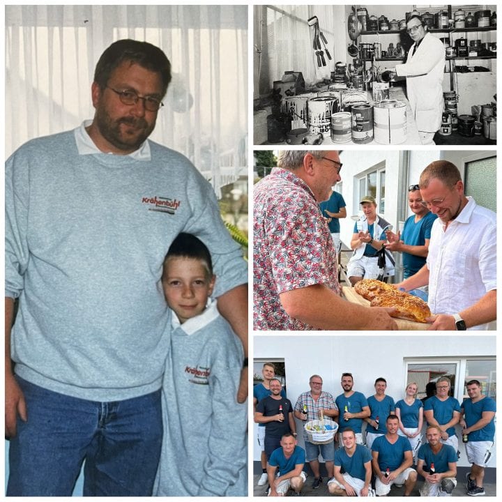 Generationswechsel bei Malerbetrieb Krähenbühl: Ein traditionsreiches Unternehmen blickt in die Zukunft in nun dritter Generation! 1 kraehenbuhl 50 jahre