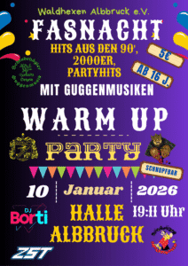 Fasnacht Warm up Party mit logo neu