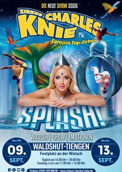 Zirkus Charles Knie kommt mit neuer Show „Splash" in die Region. 1 zirkus charles knie splash