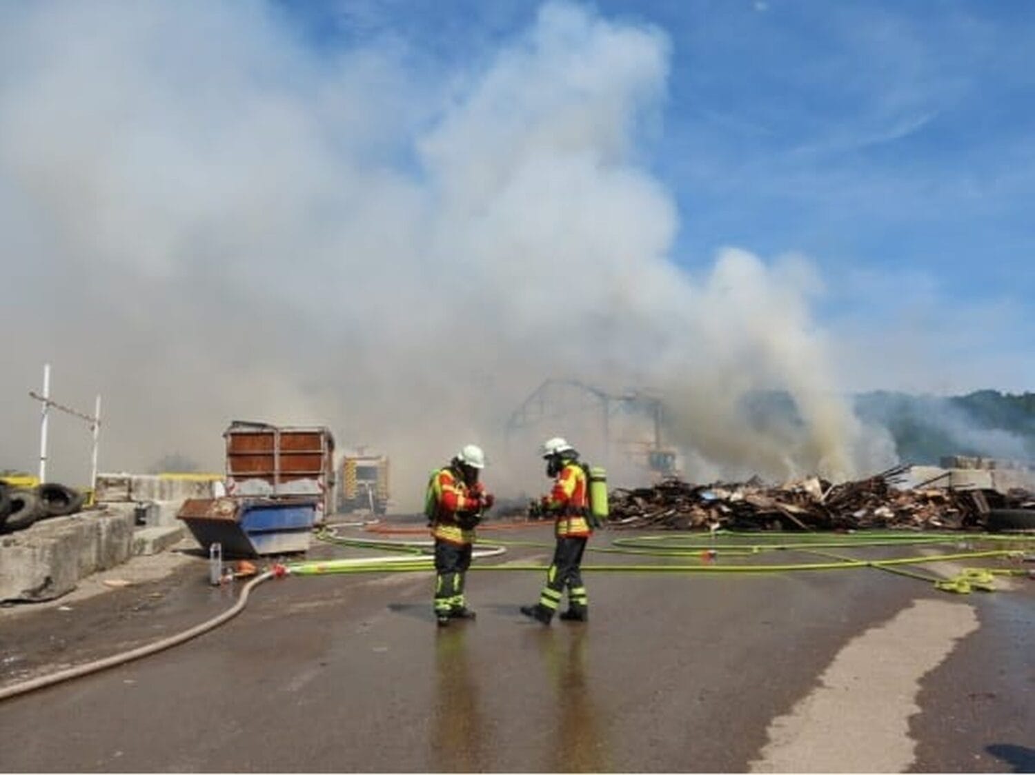Brand Muelldeponie Wehr